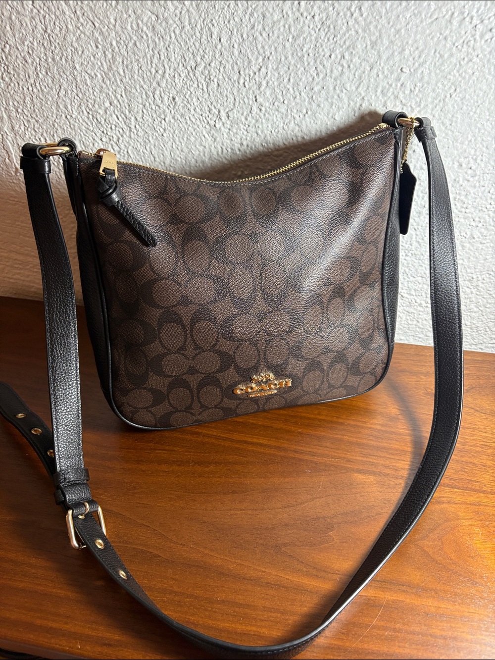 Coach Ellie File Crossbody Bag in Signature Canvas - Gold Hardware
